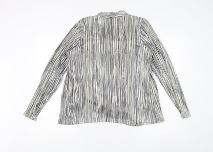 Anna Rose Women's Medium Black Striped Jacket