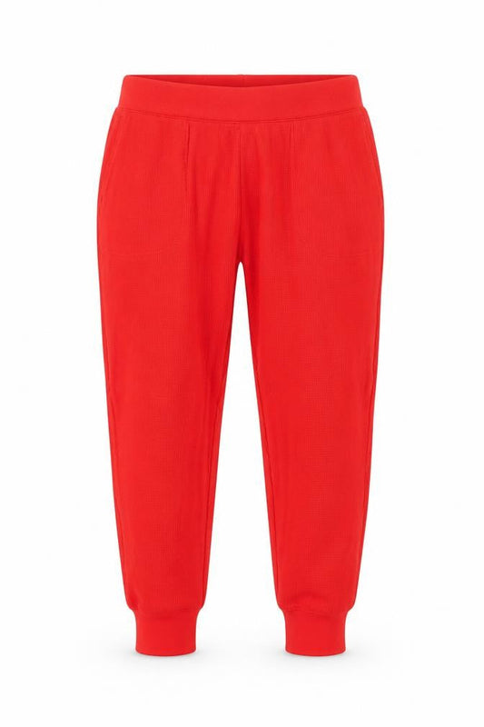 J.Crew Women's Red Joggers, Size M - Casual Knit Trousers