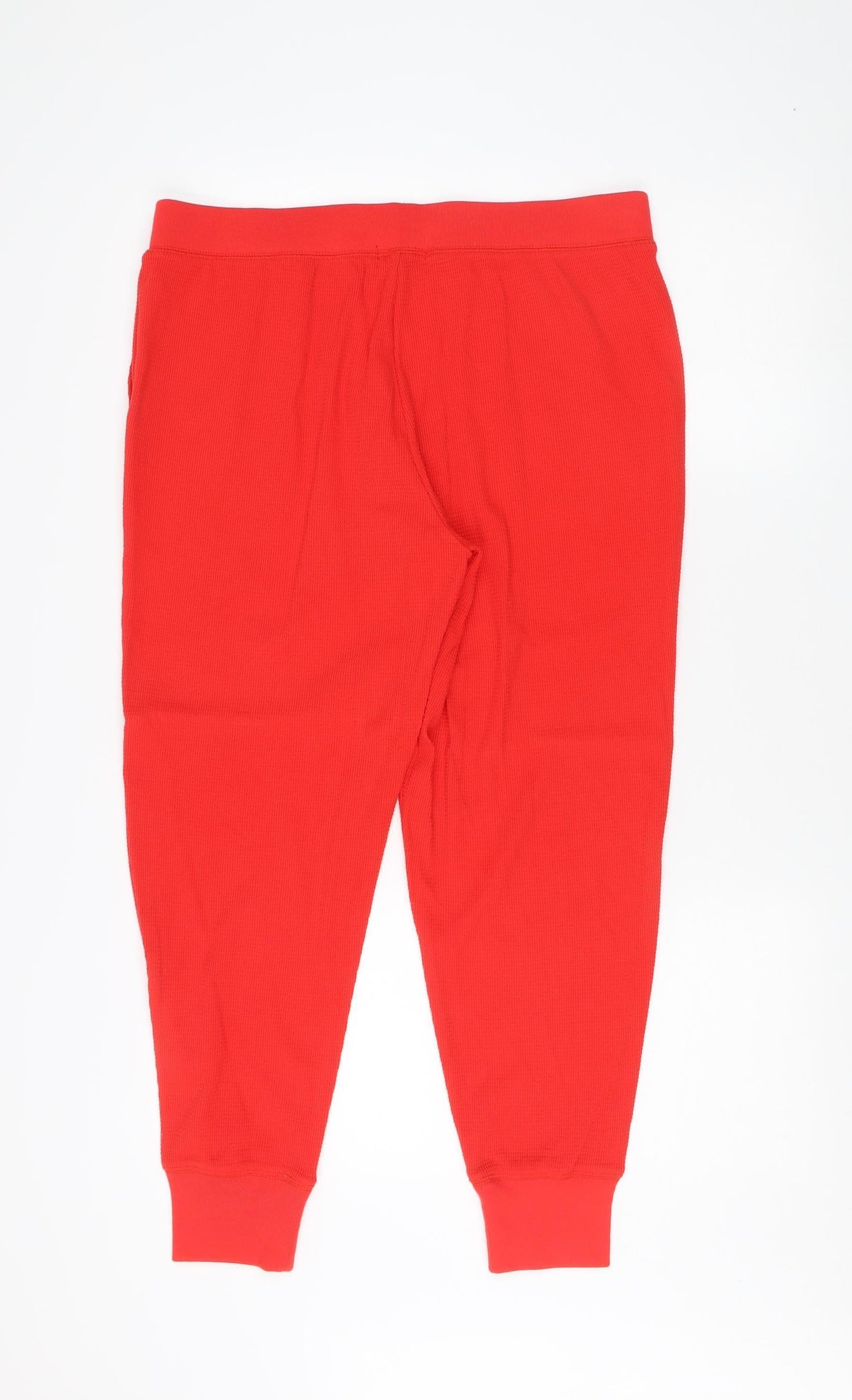 J.Crew Women's Red Joggers, Size M - Casual Knit Trousers