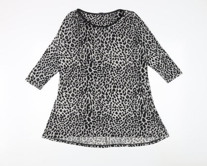 Womens UK Size 12 Marks and Spencer Multicoloured Basic Blouse