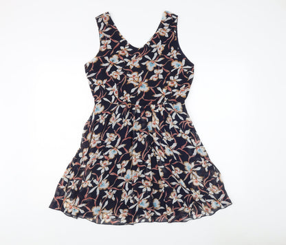 Jasmine Women's Multicoloured Floral A-Line Dress - Size 10