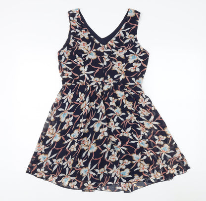 Jasmine Women's Multicoloured Floral A-Line Dress - Size 10