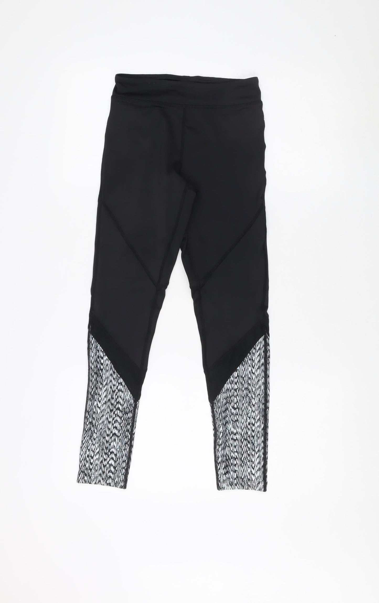Dare 2b Women's Black Slim Fit Geometric Leggings Size 8