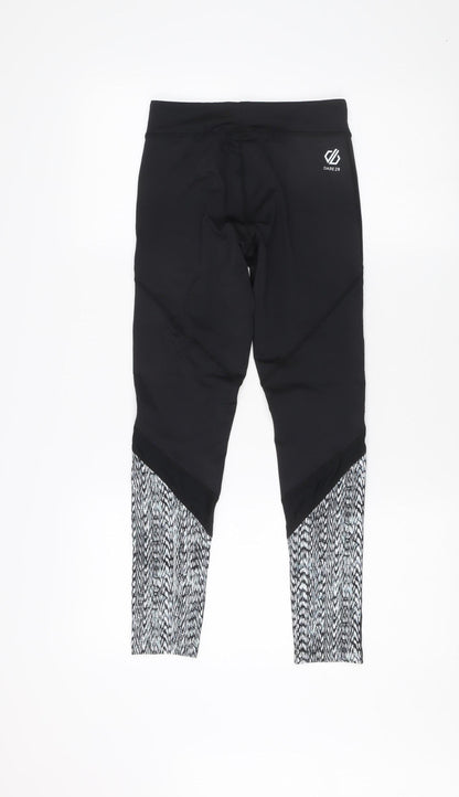 Dare 2b Women's Black Slim Fit Geometric Leggings Size 8