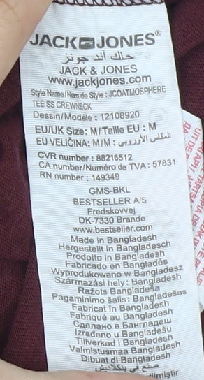 Jack & Jones Red Medium Men's Graphic T-Shirt