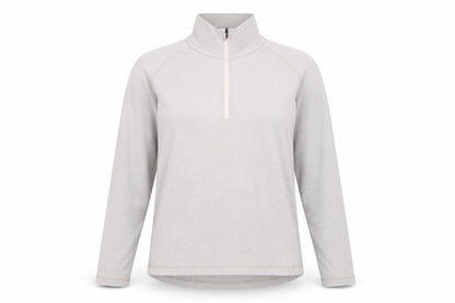 Trespass Women's Beige Zip Fleece High Neck Size 10