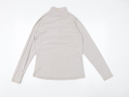 Trespass Women's Beige Zip Fleece High Neck Size 10