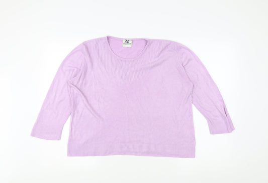 Eastex Women's Purple Pullover Jumper, Size 16