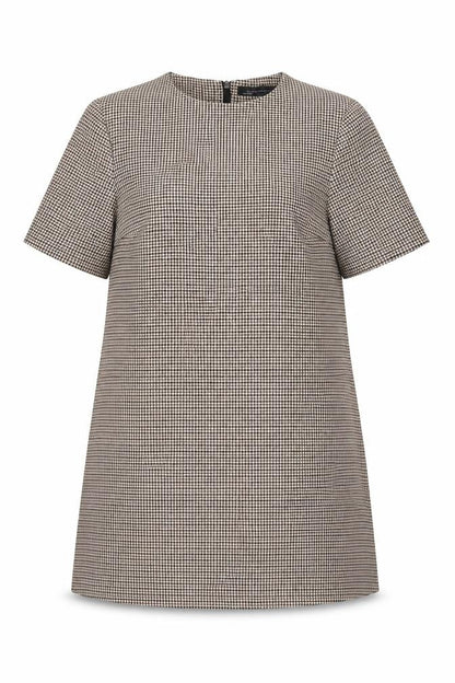 Zara Woman Women's Brown Houndstooth Dress Size 12