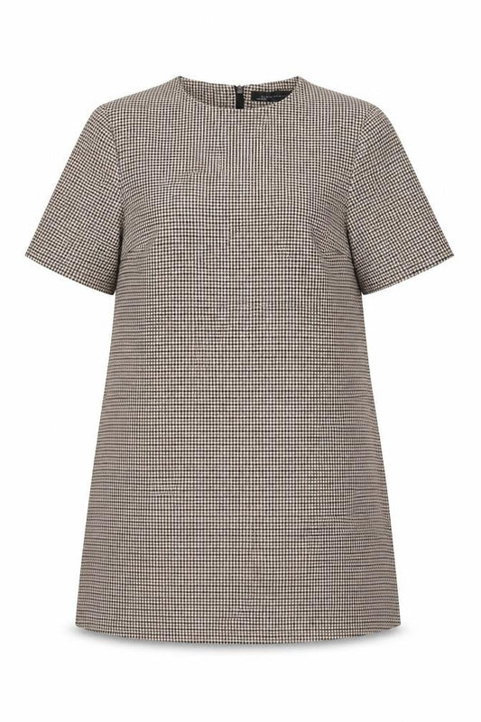 Zara Woman Women's Brown Houndstooth Dress Size 12