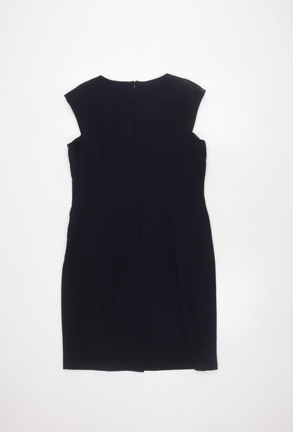 Next Women's Black Sheath Dress Size 14 - Workwear Essential