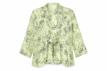 Womens UK Size 10 Eastex Green Tunic Blouse