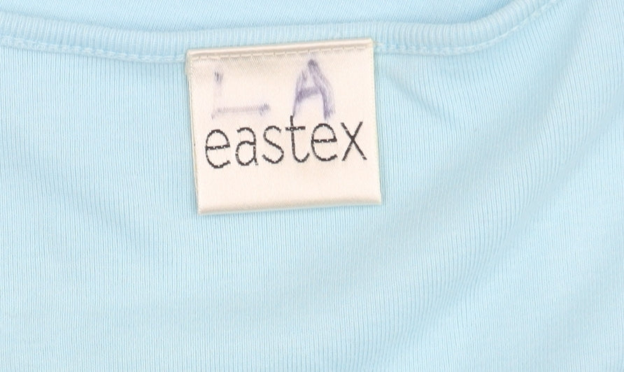 Womens UK Size 10 Eastex Blue Basic T-Shirt