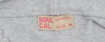 Soul Cal Women’s Grey Pullover Hoodie, Size 12