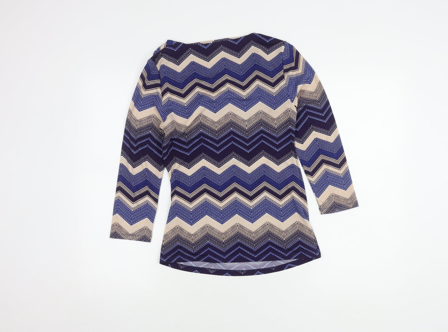 Jasper Conran Women's Cowl Neck Geometric Top Size 10