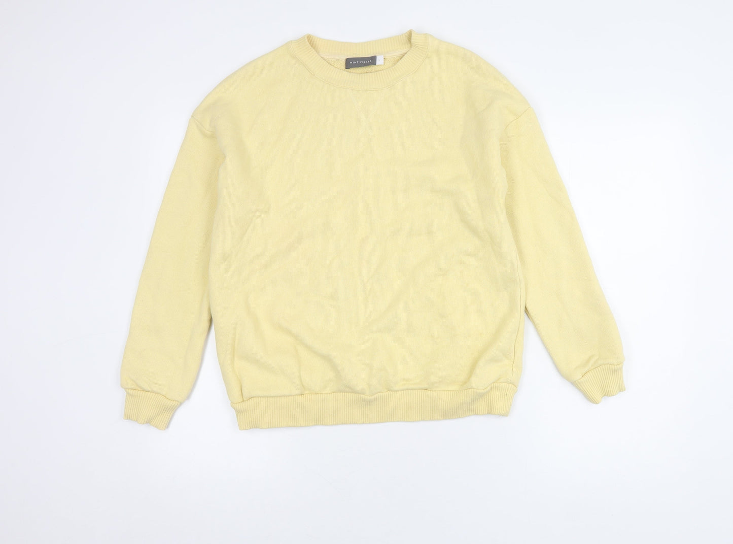 Mint Velvet Women's Yellow Sweatshirt Cotton S