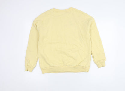Mint Velvet Women's Yellow Sweatshirt Cotton S