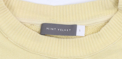 Mint Velvet Women's Yellow Sweatshirt Cotton S