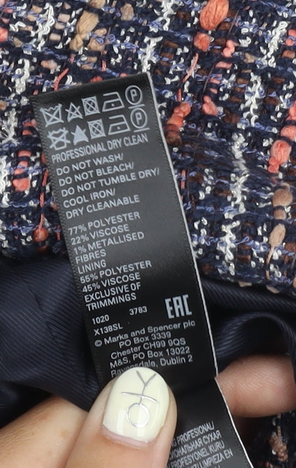 Marks and Spencer Women's Multicoloured Blazer, Size 10