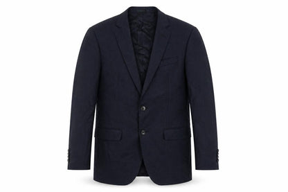 Colombo Men's Blue Wool Blazer, Size 38, Regular Fit