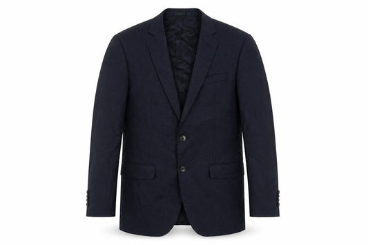 Colombo Men's Blue Wool Blazer, Size 38, Regular Fit