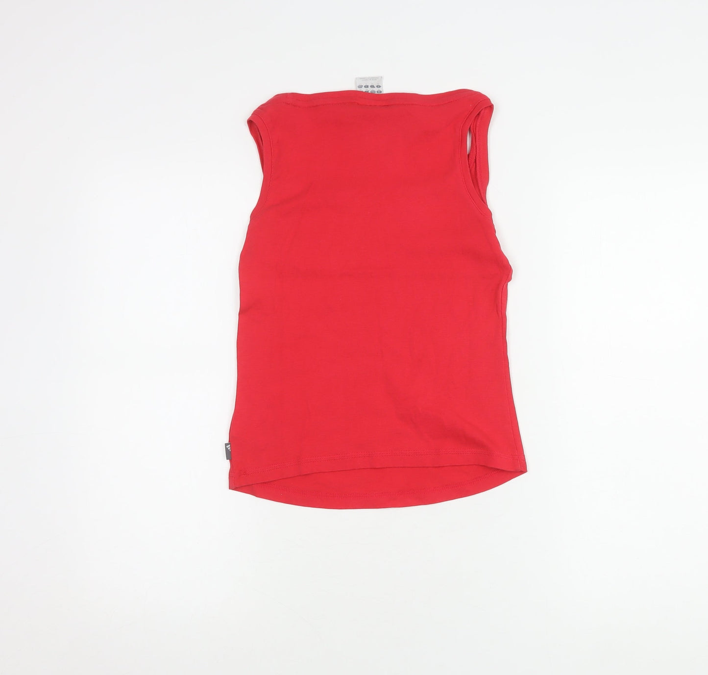Womens UK Size 10 adidas Red Basic Tank