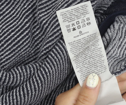 Jack & Jones Men's Black 2XL Striped Pullover