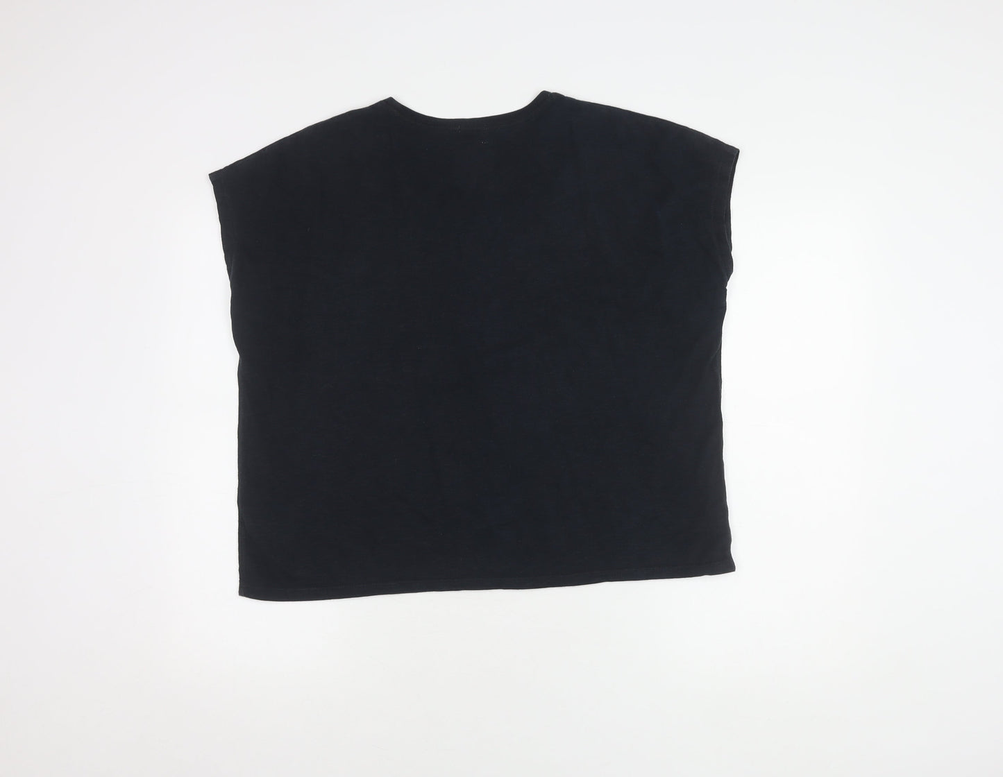 Womens UK Size L Superdry Black Basic T-Shirt