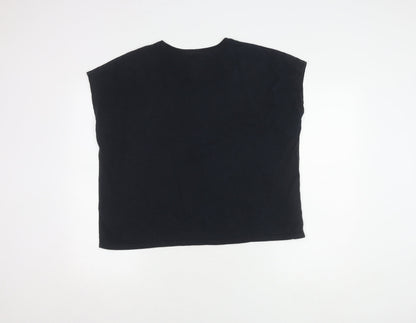 Womens UK Size L Superdry Black Basic T-Shirt