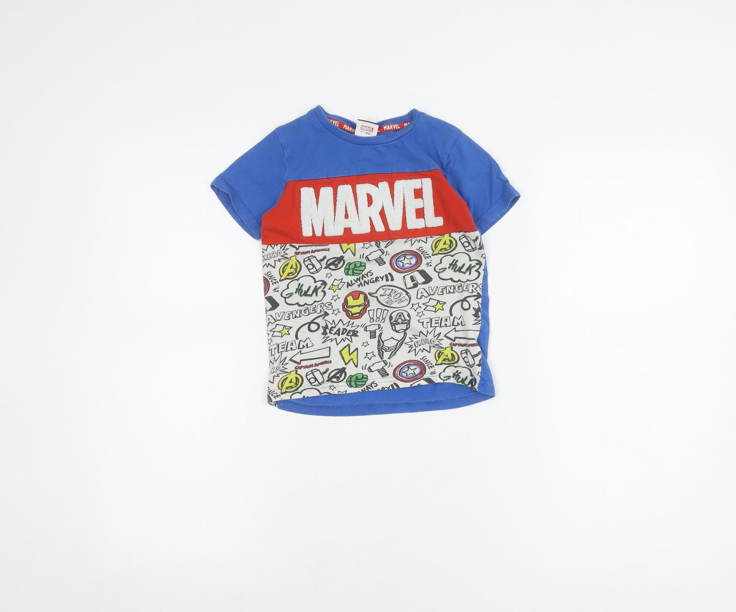 Marvel Boys Blue Avengers T-Shirt, Size 4-5 Years