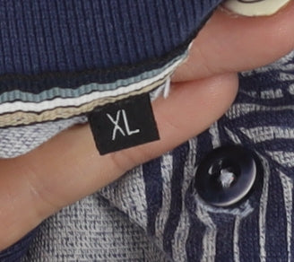 ALTINYILDIZ CLASSICS Blue Men's XL Slim Fit Polo