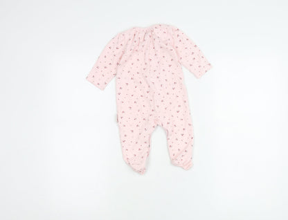 Jasper Conran Pink Floral Babygrow 6-9 Months Unisex