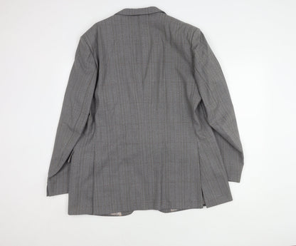 Magee Men's Grey Wool Blazer 46 Regular Fit Jacket