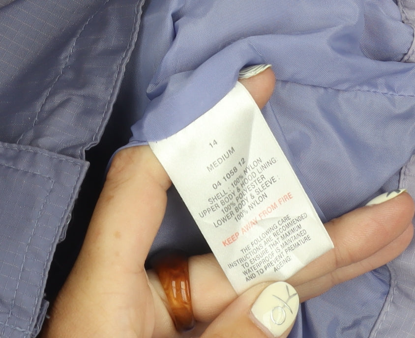 Womens UK Size 14 Peter Storm Blue Rain Coat