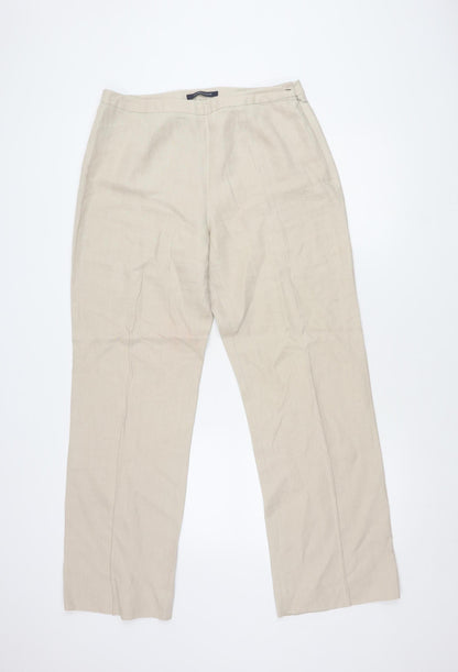 Womens UK Size 12 Windsmoor Regular Fit CasualTravel Beige Trousers