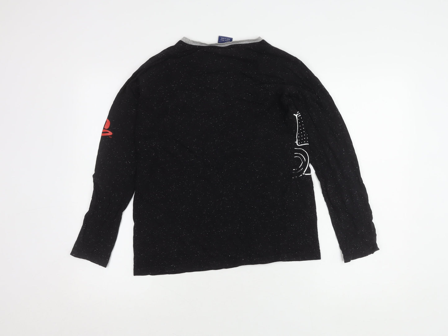 PlayStation Boys Black Long Sleeve Graphic Tee 13-14 Years