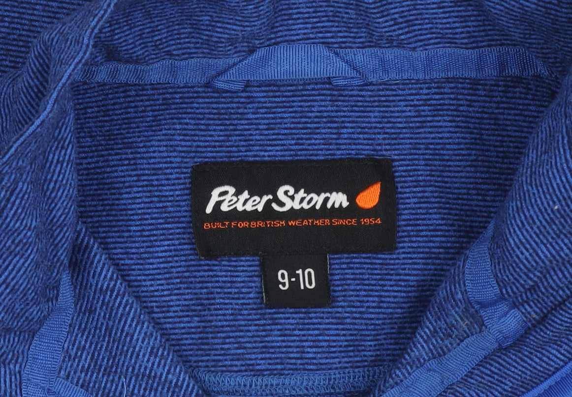 Peter Storm Boys Blue 1/4 Zip Sweater, Size 9-10 Years