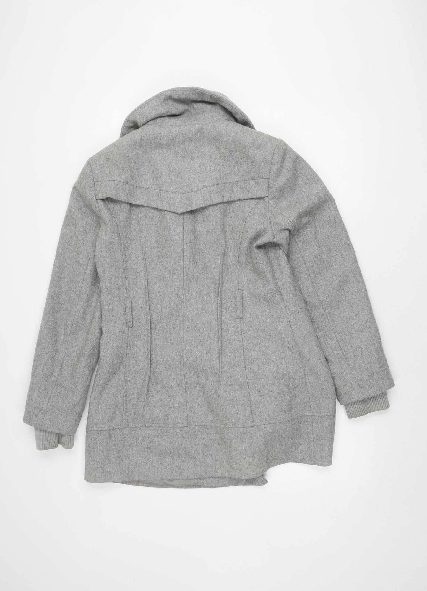 Womens UK Size 14 Jasper Conran Grey Pea Coat
