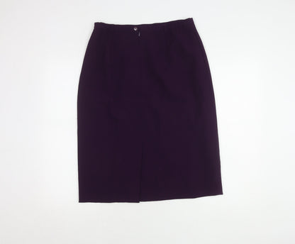 Viyella Women's Purple Pencil Skirt Size 14