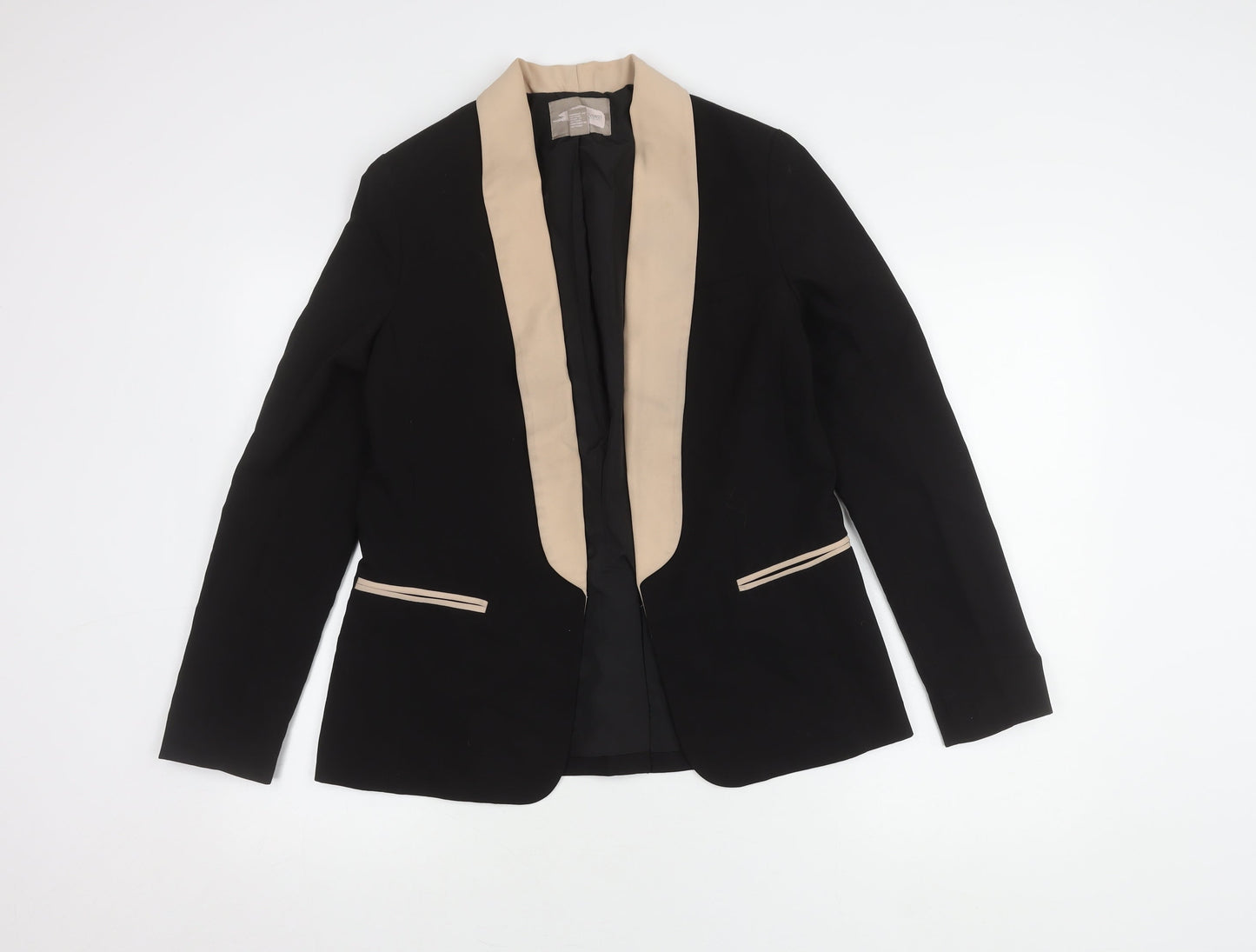 Forever 21 Women's Black Beige Suit Jacket Size 8