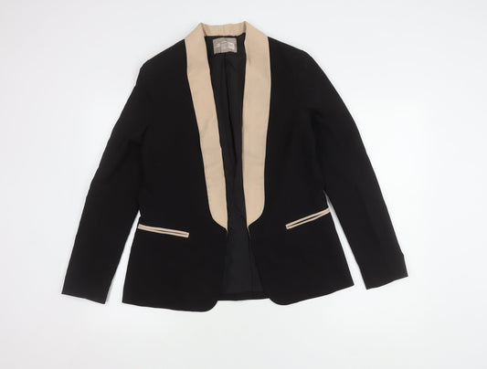 Forever 21 Women's Black Beige Suit Jacket Size 8
