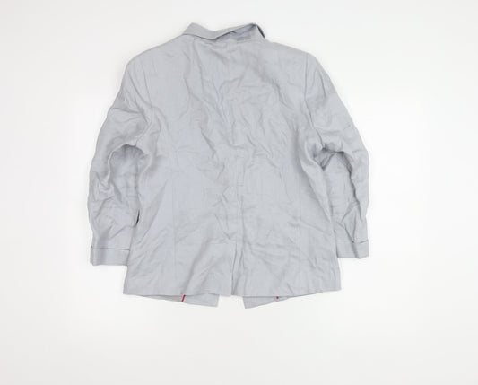 Whistles Grey Women's Blazer Size 12 Regular Fit