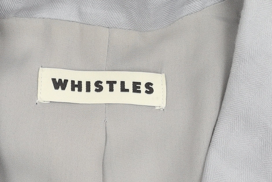 Whistles Grey Women's Blazer Size 12 Regular Fit