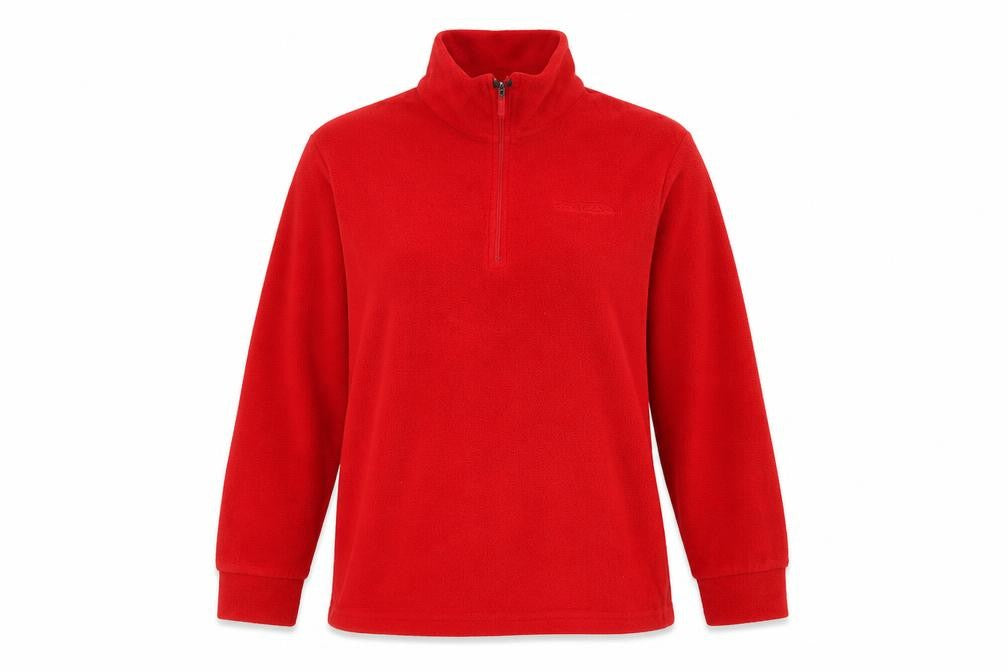 Front view of Trespass Red Fleece Pullover Sweatshirt L