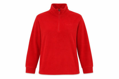 Front view of Trespass Red Fleece Pullover Sweatshirt L