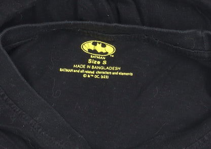 Mens UK Size S Batman Black  T-Shirt