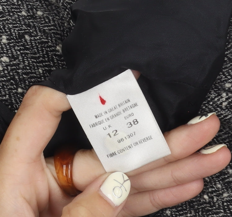 Minuet Women's Black Tweed Suit Jacket Size 12