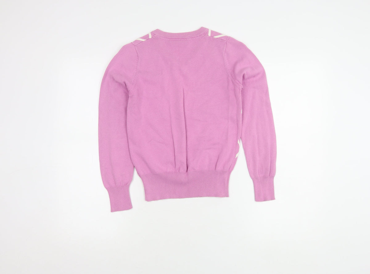 Womens UK Size XS Glenmuir Pink Pullover Jumper