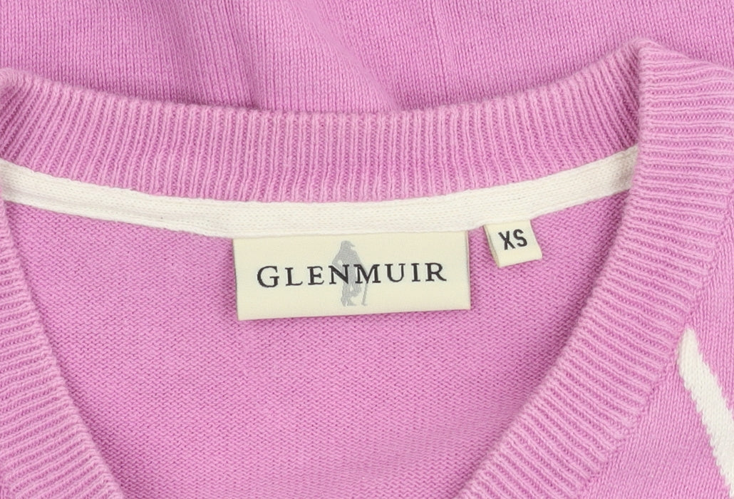 Womens UK Size XS Glenmuir Pink Pullover Jumper