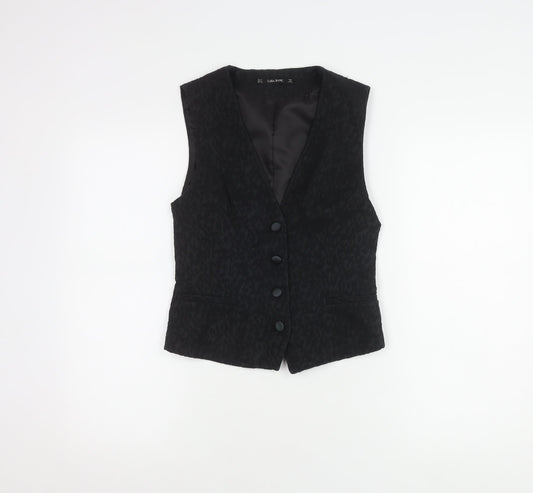 Zara Basic Women's Black Sleeveless Blouse 12